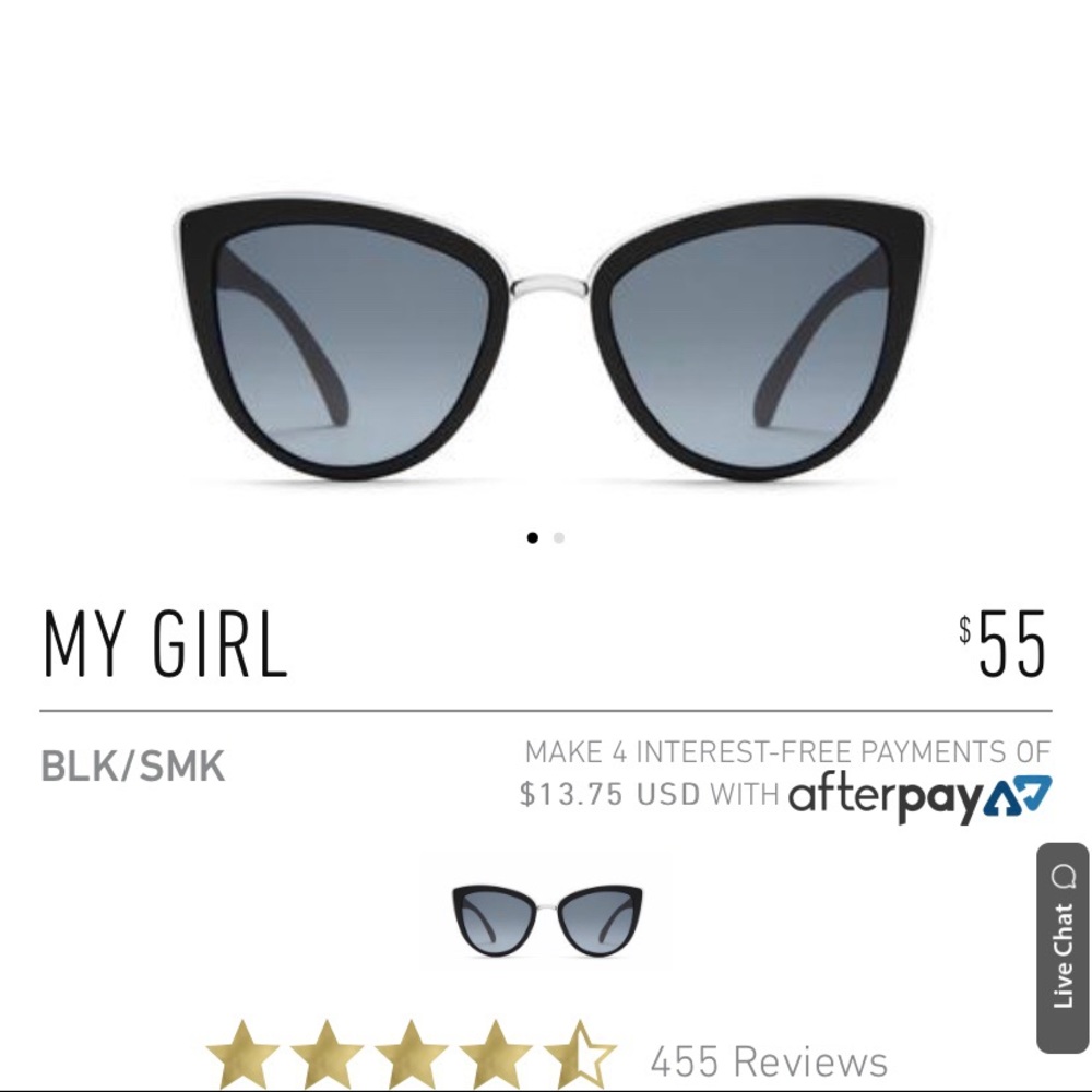 Quay Australia Cat Eye Sunglasses NWT